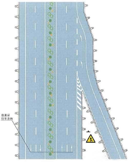 入口标线设置示例
