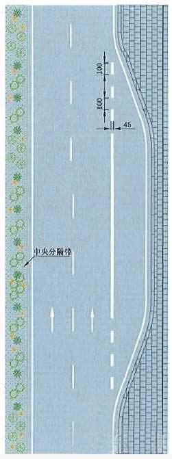 港湾式停靠站标线