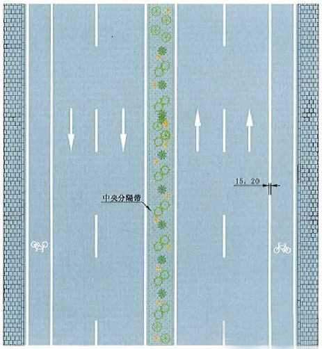 车行道边缘白色实线