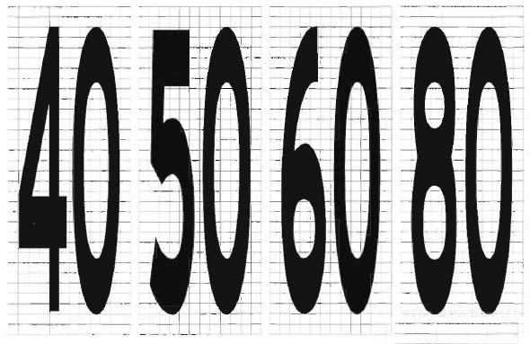 路面限速标记字符