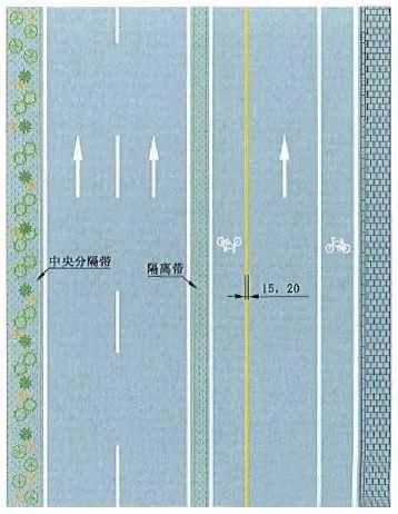 黄色单实线车行道边缘线