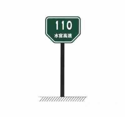 无统一编号的高速公路或城市快速路里程牌