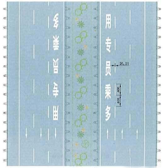 多乘员车辆专用车道线